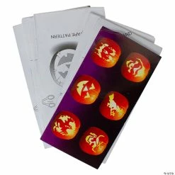 Coupon ⭐ 10" Orange and Blue Pumpkin Carving Kit with Stencils ✨ -Halloween Crafts Shop 10 orange and blue pumpkin carving kit with stencils14256913 a01