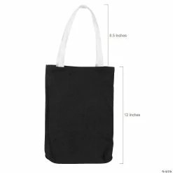 Wholesale 🧨 10" x 12" Medium Black Canvas Tote Bags - 12 Pc. 🎉 -Halloween Crafts Shop 10 x 12 medium black canvas tote bags 12 pc 14 324 a01