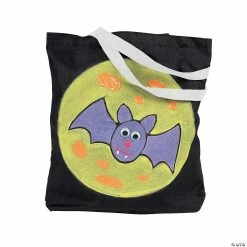 Wholesale 🧨 10" x 12" Medium Black Canvas Tote Bags - 12 Pc. 🎉 -Halloween Crafts Shop 10 x 12 medium black canvas tote bags 12 pc 14 324 a02