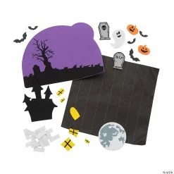 Hot Sale ✔️ 3D Haunted 💀 Halloween Scene Paper Craft Kit - Makes 12 🎁 -Halloween Crafts Shop 3d haunted halloween scene paper craft kit makes 1213982694 a01