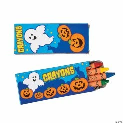 Budget 🥰 4-Color 🧛 Halloween Crayons - 48 Boxes 💯