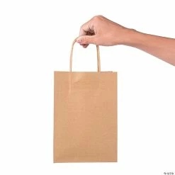Buy 😍 6 1/2" x 9" Medium Kraft Paper Gift Bags - 12 Pc. 😀 -Halloween Crafts Shop 6 1 2 x 9 medium kraft paper gift bags 12 pc 48 317 a02