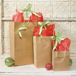 Buy 😍 6 1/2" x 9" Medium Kraft Paper Gift Bags - 12 Pc. 😀 -Halloween Crafts Shop 6 1 2 x 9 medium kraft paper gift bags 12 pc 48 317 a04