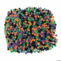 Cheap 😉 6mm 💀 Halloween Color Pony Bead Assortment - 1000 Pc. 😉