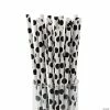 Buy 🛒 Polka Dot Paper Straws - 24 Pc. 🤩 -Halloween Crafts Shop black polka dot paper straws 24 pc 13623078