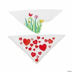 Flash Sale 🎁 Bulk DIY White Bandanas - 48 Pc. 😉