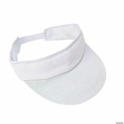 Hot Sale 💯 Bulk DIY White Cotton Visors - 48 Pc. 👏