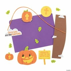 Cheap ⌛ Christians Are Like Pumpkins Sign Craft Kit- Makes 12 🎁 -Halloween Crafts Shop christians are like pumpkins sign craft kit makes 1213845396 a01