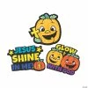 Promo 👏 Color Your Own Christian Pumpkin Fuzzy Magnets - 12 Pc. 🥰 -Halloween Crafts Shop color your own christian pumpkin fuzzy magnets 12 pc 13807754
