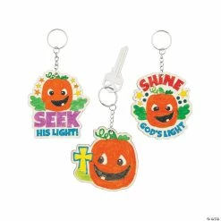 Halloween Crafts Shop -Halloween Crafts Shop color your own christian pumpkin keychains 12 pc 13949792 a01