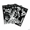 Promo 🎉 Color Your Own Fuzzy Day of the Dead Posters - 24 Pc. 🥰