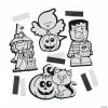 Brand new ✔️ Color Your Own Fuzzy 🧛 Halloween Magnets - 50 Pc. 🔥 -Halloween Crafts Shop color your own fuzzy halloween magnets 50 pc 13747568