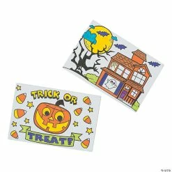 Deals 😍 Color Your Own 🧛 Halloween Canvases - 12 Pc. 😉 -Halloween Crafts Shop color your own halloween canvases 12 pc 13809462 a01