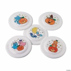 New 😀 Color Your Own 🦇 Halloween Flying Discs - 50 Pc. 👏 -Halloween Crafts Shop color your own halloween flying discs 50 pc 13747573 a01