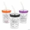 New 😀 Color Your Own 🎃 Halloween Unicorn Pumpkin Cups with Lids & Straws - 12 Ct. 🥰 -Halloween Crafts Shop color your own halloween unicorn pumpkin cups with lids and straws 12 ct 13851839