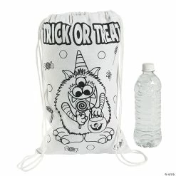 Budget 😍 Color Your Own Medium Trick-or-Treat Drawstring Bags - 12 Pc. 🔥 -Halloween Crafts Shop color your own medium trick or treat drawstring bags 12 pc 13607403 a01