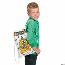Budget 😍 Color Your Own Medium Trick-or-Treat Drawstring Bags - 12 Pc. 🔥 -Halloween Crafts Shop color your own medium trick or treat drawstring bags 12 pc 13607403 a02