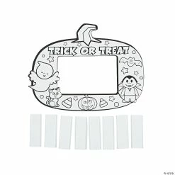 Wholesale 👏 Color Your Own Trick-or-Treat Picture Frame Magnets - 50 Pc. 🌟 -Halloween Crafts Shop color your own trick or treat picture frame magnets 50 pc 13747560 a02