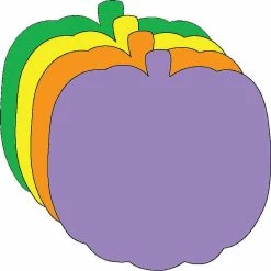 Coupon 🥰 Creative Shapes Etc. - Small Assorted Color Construction Paper Craft Cut-out - Pumpkin ✨