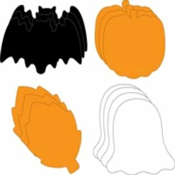 Cheapest ❤️ Creative Shapes Etc. - Small Cut-out Set - 🦇 Halloween 🥰
