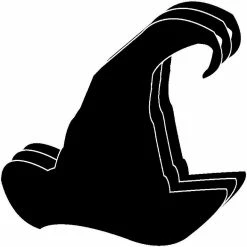 Coupon 🔔 Creative Shapes Etc. - Small Single Color Construction Paper Craft Cut-out - Witch Hat 😀