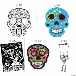 Promo 🔔 Day of the Dead Craft Kit Assortment - Makes 72 🥰 -Halloween Crafts Shop day of the dead craft kit assortment makes 7213982791 a01