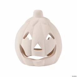 Wholesale 🔔 DIY Ceramic Pumpkin Votive Candle Holders - 12 Pc. 👍