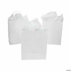 Coupon ⌛ DIY Large White Gift Bags - 12 Pc. ❤️