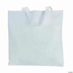Wholesale 👍 DIY Large White Tote Bags - 12 Pc. 🎁