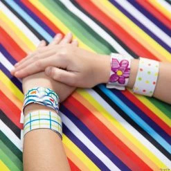 Outlet 🤩 DIY Slap Bracelets - 48 Pc. 🔔 -Halloween Crafts Shop diy slap bracelets 48 pc 48 8262 a04