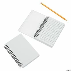 Discount 🎉 DIY White Canvas Spiral Notebooks - 12 Pc. 👍