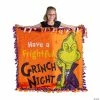 Flash Sale 👏 Dr. Seuss™ The Grinch 💀 Halloween Fleece Throw Craft Kit 🤩 -Halloween Crafts Shop dr seuss the grinch halloween fleece throw craft kit13982688