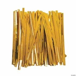 Wholesale 🤩 Gold Metallic Twist Ties - 600 Pc. 🥰