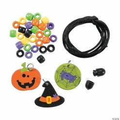 Cheapest ✔️ Halloween Friends Necklace Craft Kit - Makes 50 ⭐ -Halloween Crafts Shop halloween friends necklace craft kit makes 5048 7054 a01