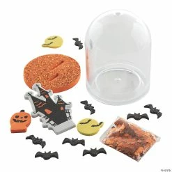 Cheapest ⌛ Halloween Glitter Snow Globe Craft Kit - Makes 12 🧨 -Halloween Crafts Shop halloween glitter snow globe craft kit makes 1213950307 a01