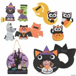 Best deal ⌛ Howl-O-ween is Purrr-fect Craft Kit Assortment - 48 Pc. ⭐