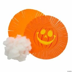 New 👏 Jack-O’-Lantern Fleece Tied Pillow Craft Kit - Makes 6 😍 -Halloween Crafts Shop jack o lantern fleece tied pillow craft kit makes 613982687 a01