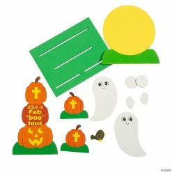 Brand new 👏 Jesus Is Fab-Boo-Lous Stand-Up Craft Kit - Makes 12 🛒 -Halloween Crafts Shop jesus is fab boo lous stand up craft kit makes 1213983048 a01
