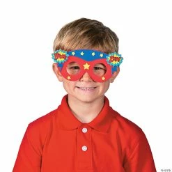 Flash Sale 👍 Kids’ Superhero Glasses Craft Kit - Makes 12 ⭐ -Halloween Crafts Shop kids superhero glasses craft kit makes 1213757798 a03