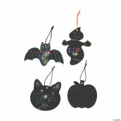 Best deal ❤️ Magic Color Scratch 🦇 Halloween Shapes - 24 Pc. 🔔