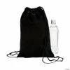 Cheap ⌛ Medium Canvas Drawstring Bags - 12 Pc. ⭐ -Halloween Crafts Shop medium black canvas drawstring bags 12 pc 14 1449