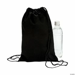 Cheap ⌛ Medium Canvas Drawstring Bags - 12 Pc. ⭐