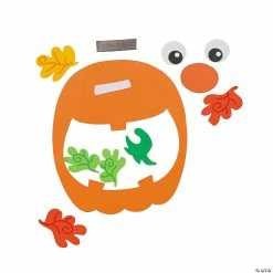 Outlet 🌟 Pumpkin Picture Frame Magnet Craft Kit - Makes 12 😍 -Halloween Crafts Shop pumpkin picture frame magnet craft kit makes 1248 9886 a01