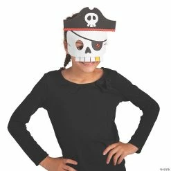 Promo 💯 Spooky Pirate Mask Craft Kit - Makes 12 🎁 -Halloween Crafts Shop spooky pirate mask craft kit makes 1214113144 a02