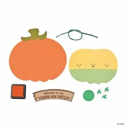 Discount ✔️ Thumbprint Pumpkin Patch Craft Kit - Makes 12 🔥 -Halloween Crafts Shop thumbprint pumpkin patch craft kit makes 1248 8221 a01