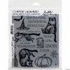 Outlet 🤩 Tim Holtz Cling Stamps 7"X8.5"-Snarky Cat 🦇 Halloween 🔔 -Halloween Crafts Shop tim holtz cling stamps 7x8 5 snarky cat halloween14255829
