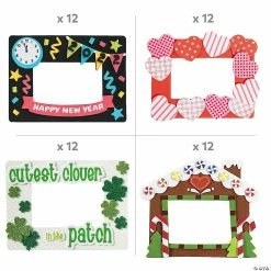 Hot Sale ⭐ Ultimate Holiday Picture Frame Magnet Craft Kit Assortment - Makes 84 ⌛ -Halloween Crafts Shop ultimate holiday picture frame magnet craft kit assortment makes 8414174701 a01