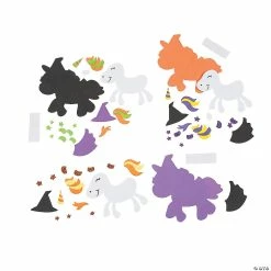 Flash Sale 😍 Unicorn Witch Magnet Craft Kit - Makes 12 😍 -Halloween Crafts Shop unicorn witch magnet craft kit makes 1213851842 a01