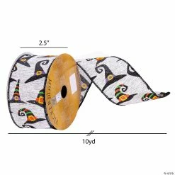 Outlet 🌟 Vickerman 2.5" x 10 Yards Grey Witch Hat Ribbon 🔔 -Halloween Crafts Shop vickerman 2 5 x 10 yards grey witch hat ribbon14245728 a02