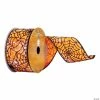 Buy ⭐ Vickerman 2.5" x 10 Yards Orange and Black Spider Web Ribbon ⌛ -Halloween Crafts Shop vickerman 2 5 x 10 yards orange and black spider web ribbon14245724
